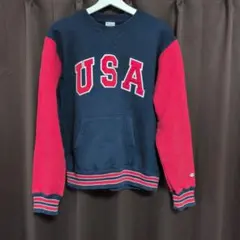 Champion USAロゴ スウェットシャツ L