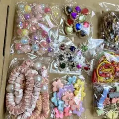 ハンドメイド用 ヘアアクセサリーパーツ まとめ売り