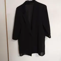 ジャケット風 カーディガン ブラック