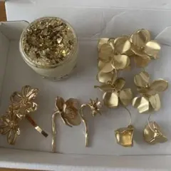 ブライダル　ピアス　アクセサリー　ゴールド