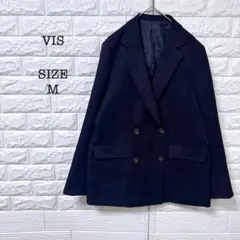 ビス VIS テーラードジャケット ダブルブレスト M 黒 人気のサムネイル