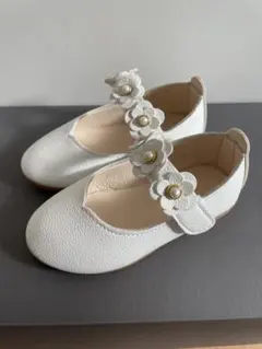 フォーマルシューズ　女の子　白　14センチ