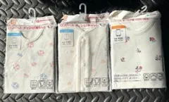 花柄ベビー肌着 3枚セット 70 サイズ