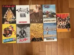 映画 パンフレット 9冊 洋画　アクション　昭和レトロ　1980年代