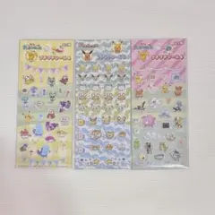 ポケモン プチプチシール　3点セット