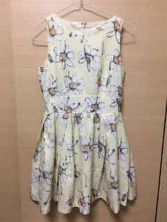 dazzlin レディース　美品　ノースリーブ　ミニワンピース　春　夏　イエロー