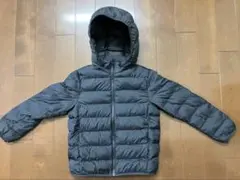 ［美品】キッズウルトラライトダウンパーカー/ブラック/140 UNIQLO