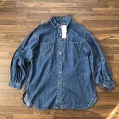 comcoca デニムシャツ　Mサイズ ブルー
