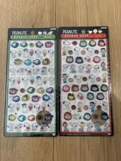 正規品　ボンボンドロップシールミニ　スヌーピー　2枚セット