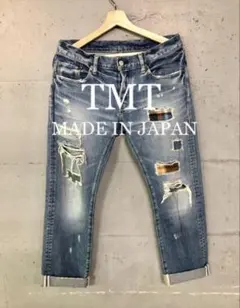 【キムタク愛用ブランド】TMT ダメージ加工！デニムパンツ！のサムネイル