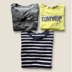 【良品】GU 無印 GAP 長袖カットソー 3枚セット 110㎝