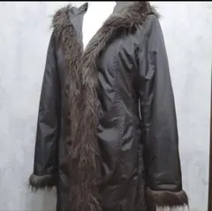 ZARA BASIC ダウンコート フード ファー Aライン M