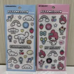 PETA MELLOW ペタメロウ ステッカーズ シール サンリオ 2枚セット②