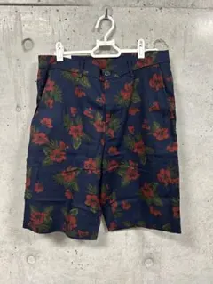 新品　ユニクロ リネンコットン 花柄ショートパンツ Sサイズ