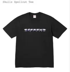 新品 Supreme Skulls Spellout Tee Navy L - メルカリ