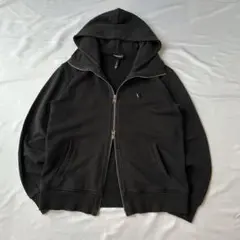 EMPORIO ARMANI Archive ジップパーカー ダブルジップ 黒のサムネイル