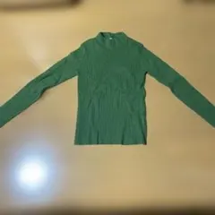 グリーンタートルネックセーター Mサイズ