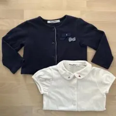 ファミリア フォーマル カーディガン ブラウス セット 90cm