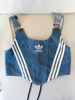 【24h限定値下げ】adidas リメイク　古着　ベスト　トップス　再構築