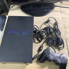 動作OK PS2本体　SCPH-39000 ブラック　コントローラー