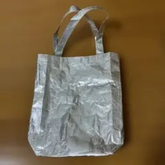 SHIRO ショップ袋 シルバー トートバッグのサムネイル