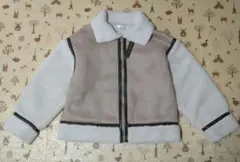 ボアムートンジャケット　М　ゆったり　ベージュ