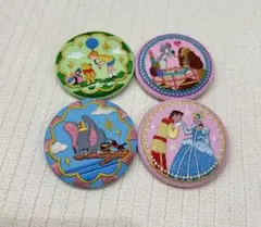 ディズニー　刺繍缶バッチコレクション 4点セット