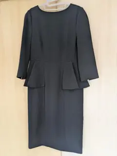 ペプラム　ワンピース 長袖　入園　卒園　入学　卒業