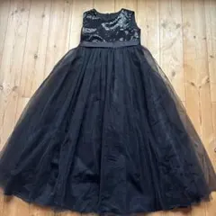 ブラックスパンコールドレス 13-14Y