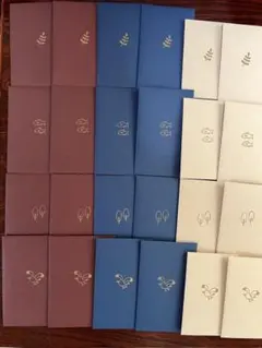 ポチ袋◆4種のワンポイントスタンプ 3色のポチ袋／各2枚／計24枚