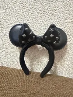 ミニーマウス風ブラックキーミニカチューシャ