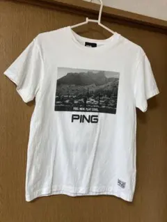 PING Tシャツ ゴルフ レディース 限定品 Sサイズ ホワイトのサムネイル