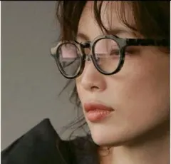 【極美品】glassage × junna クラウンパント　グレーデミ　度なし