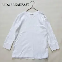 民宿 純棉 圓領衫 七分袖 白色 S