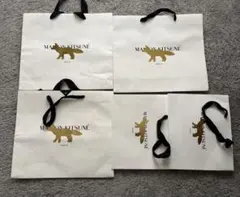 MAISON KITSUNÉ ショップ袋 5枚セットショッパーメゾンキツネ