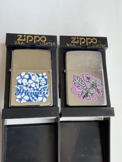 Zippo ハワイ スクーバダイバーとフラガール 梨地仕上げ - メルカリ
