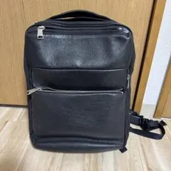 ultima TOKYO／メンズ リュック／本革 シボ革 2Way 黒