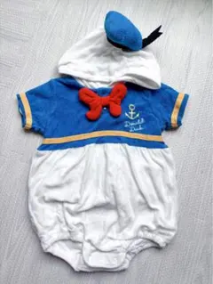 ドナルド　ロンパース　ディズニー　仮装　70 80 半袖　トイザらス　ベビザラス