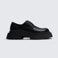 【ZARA】 チャンキーシューズ レザーシューズ 革靴 ブラック 39 メンズのサムネイル