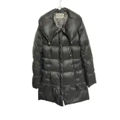 【美品】オンワード樫山 ダウンジャケット ブラック サイズ2 ダウン