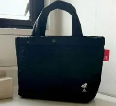 新品タグ付き　ROOTOTE キルト　トートバック　PEANUTS ブラック