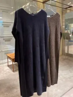 【美品】Demi-Luxe BEAMS フロントフラッフィVネックワンピース