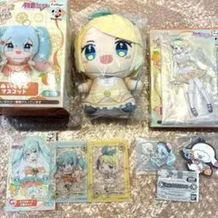 新品　フリューくじ　初音ミク　鏡音リン　ぬいぐるみ　アクリルスタンド　雪ミク