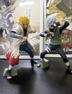ナルト フィギュア はたけカカシ 波風ミナト ２体セット グランディスタ アニメ