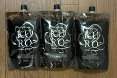 KURO ダークブラウン クリームシャンプー 400g 3個セット - メルカリ