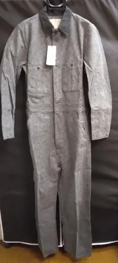 RRL ダブルアールエル　ダークグレー オーバーオール・つなぎ 中古・古着通販】RRL (ダブルアールエル) ヘリンボーンオールインワン