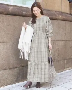 KOBE LETTUCE 前後2WAYティアードワンピースMLサイズ