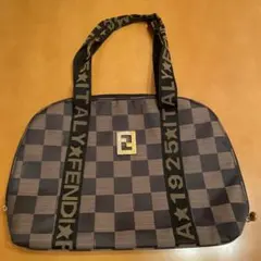 FENDI FFトート ショルダー ヴィンテージ黒 赤 緑 青 黄 茶 希少