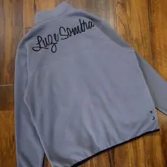 極美品 LUZeSOMBRA ボアフリースジャケット グレー 両面ロゴ