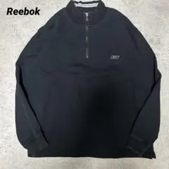 90s〜00s Reebok リーボック ハーフジップ　スウェット　ブラック